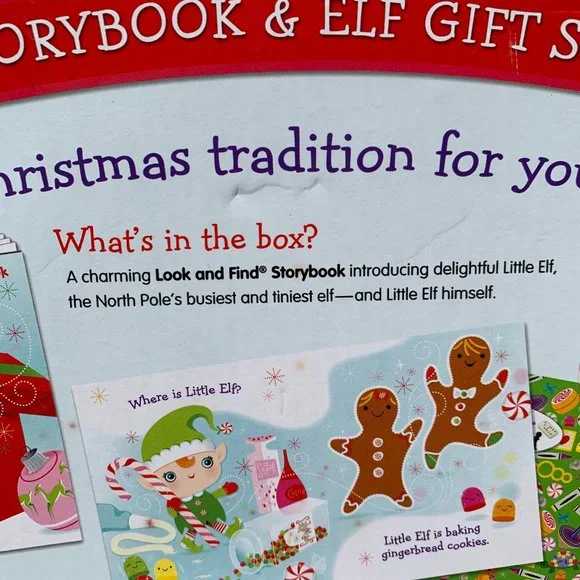 Little Elf Storybook & Elf Gift Set Elf Jingle Bell Doll Plush In Box NEW - Picture 5 of 12